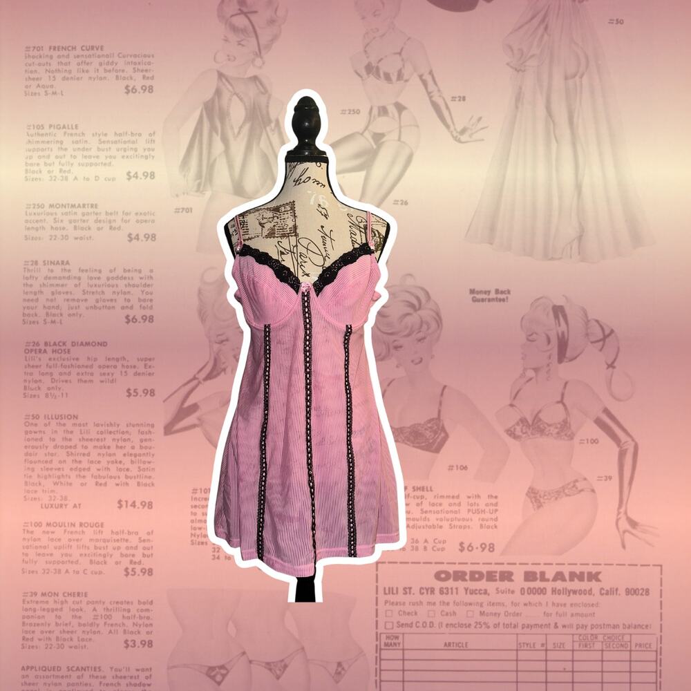 Women's Sheer Mini Slip Dress with Embellishments